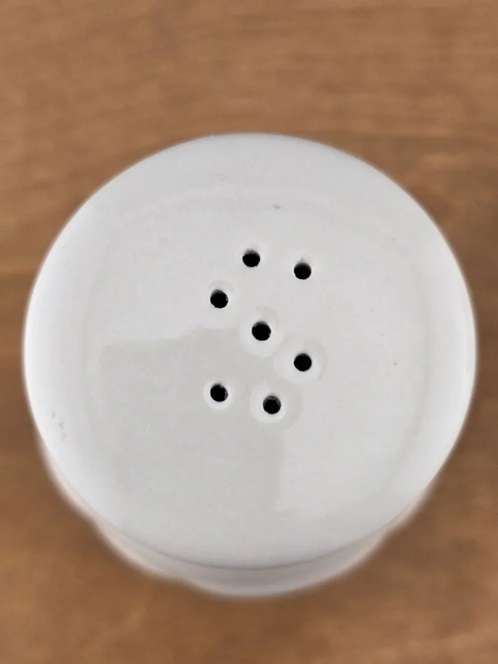 Longaberger White Ceramic Salt & Pepper Shaker Set